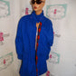 Vintage Jennifer Chase Blue  Coat with Plaid Lining Size 1x