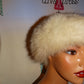 Vintage White Authentic Fox Hat