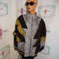 Vintage Venezia Silver Gold Bomber Jacket Size 3x
