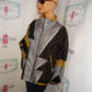 Vintage Venezia Silver Gold Bomber Jacket Size 3x