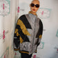 Vintage Venezia Silver Gold Bomber Jacket Size 3x