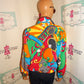 Vintage Tail Colorful Bomber Size S