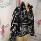 Vintage Outbrooke Black/White Bomber Jacket Size M