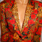 Vintage J Andrews Gold/REd Chain Style Blazer Size M