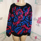 Vintage Rejoice Black/Pink Sweater Size XL