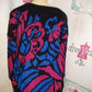 Vintage Rejoice Black/Pink Sweater Size XL