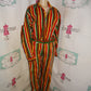 Vintage PAco Green/REd/GReen Stripe 2 Piece Pants Set Size L/XL