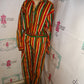 Vintage PAco Green/REd/GReen Stripe 2 Piece Pants Set Size L/XL