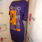 Vintage Purple Egyptian T Shirt Dress Size 1x