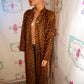 Vintage MAryl Bell Leopard Long Throw Jacket Size 2x