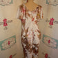 Vintage JM Studio White Floral Off Shoulder Dress Size 1x