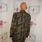 Vintage J.J Browne Black/Gold Sweater Throw Size M