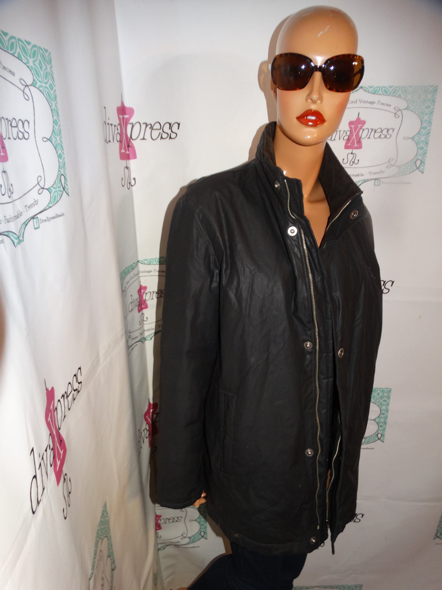 Vintage YSL Black Coat Size XL