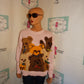 Vintage Samatha Taylor Pink Teddy Bear Sweater Size XL