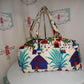 Vintage White/Blue Duffle Bag Size XL