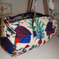 Vintage White/Blue Duffle Bag Size XL