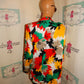Vintage Over and Over Green/Yellow/Red Blazer Size 1x