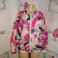 Vintage White/Pink Bomber Jacket Size M