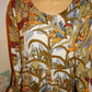 Vintage The African Heritage Cream Face Dress Size 2x
