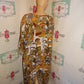 Vintage The African Heritage Cream Face Dress Size 2x