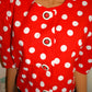 Vintage Success Dress Red/ Polka Dot Crop Top Size XL