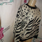 Vintage White Tiger Sweater Size M