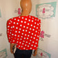 Vintage Success Dress Red/ Polka Dot Crop Top Size XL