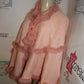 Vintage Pink Rabbit Fur Poncho Size S-XL