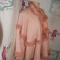 Vintage Pink Rabbit Fur Poncho Size S-XL