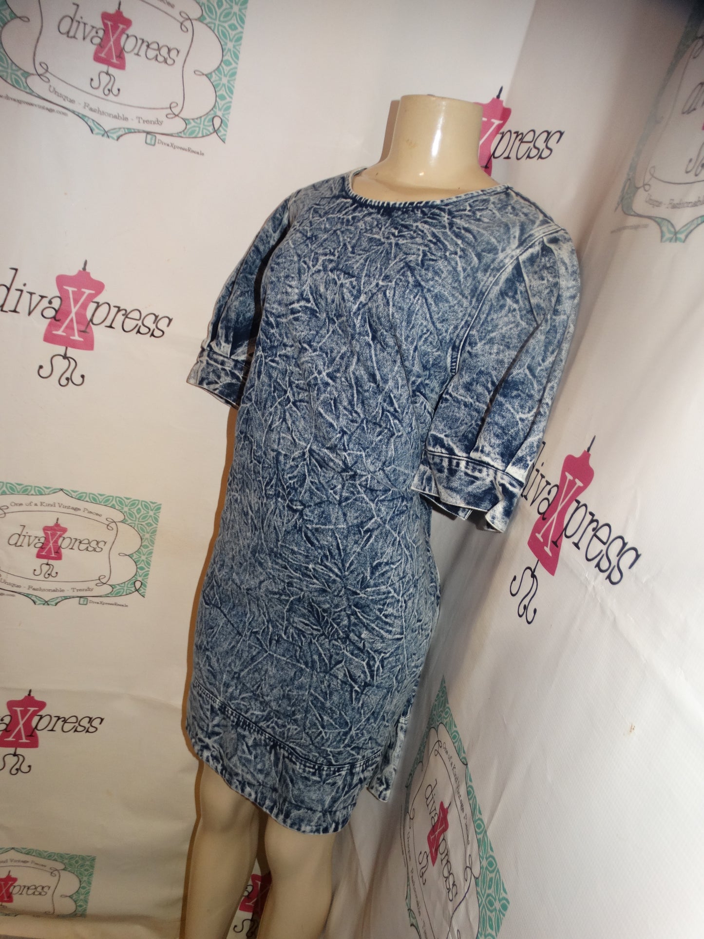 Who What Wear Acid Wash Dress Size XL