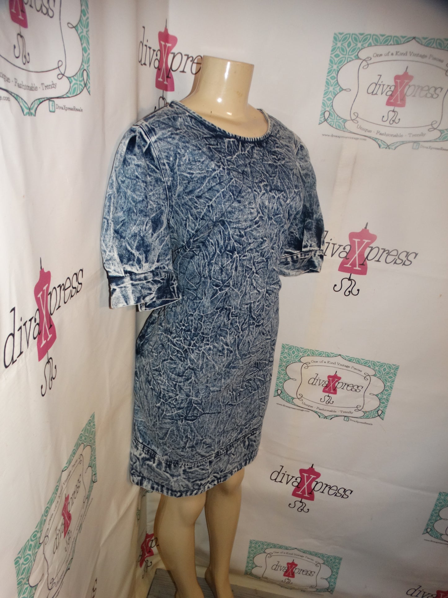 Who What Wear Acid Wash Dress Size XL