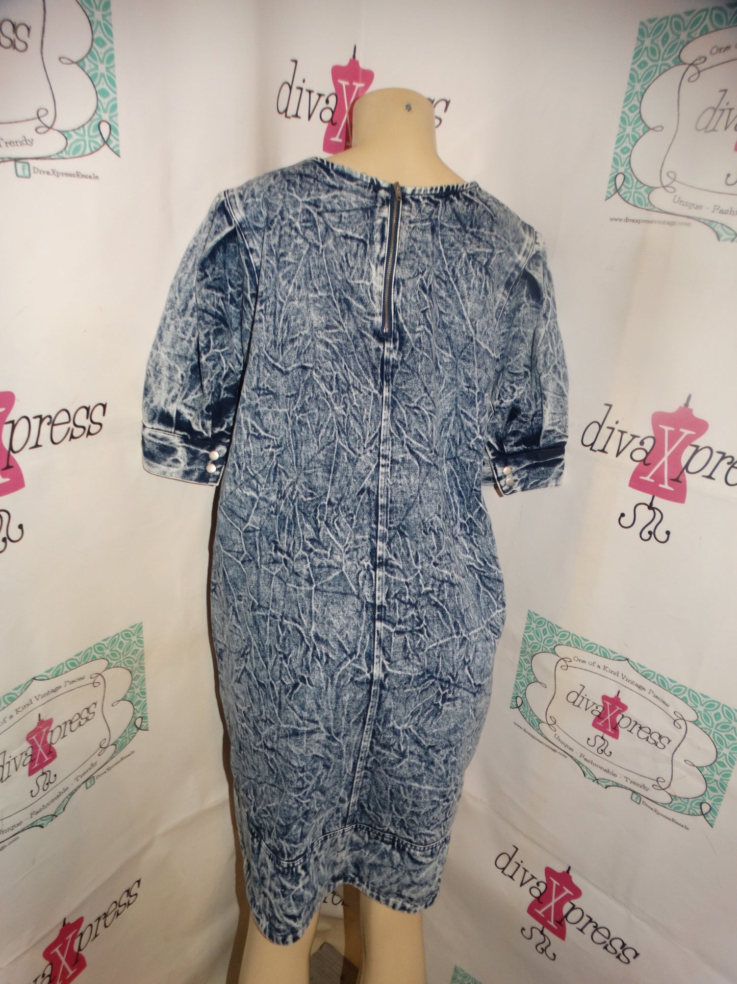 Who What Wear Acid Wash Dress Size XL