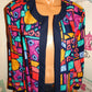 Vintage Tracey Richards Colorful Throw Size 2x