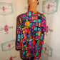 Vintage Tracey Richards Colorful Throw Size 2x