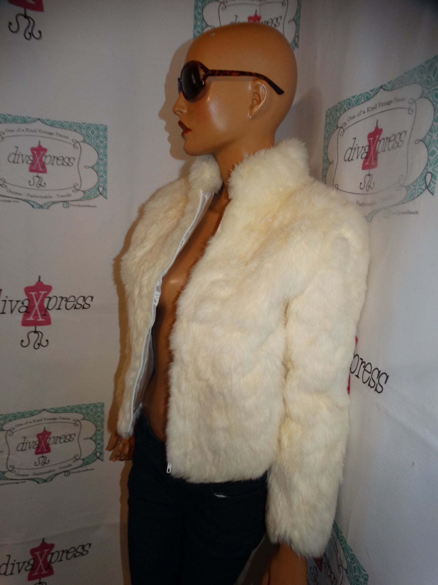 Vintage niki Authentic Rabbit Fur Coat Size S