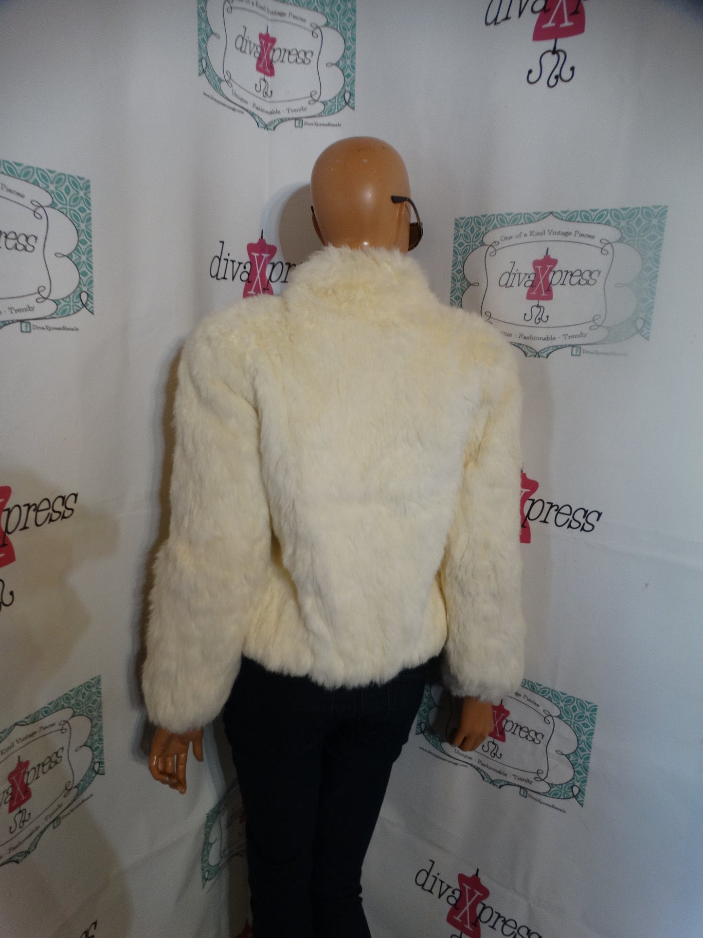 Vintage niki Authentic Rabbit Fur Coat Size S