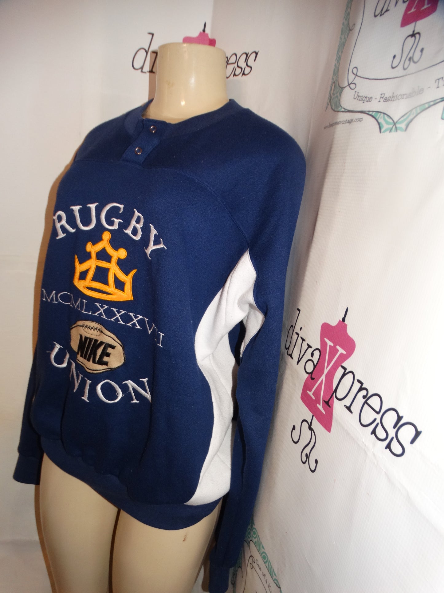 Vintage Nike Rugby Union SweatShirt Size L