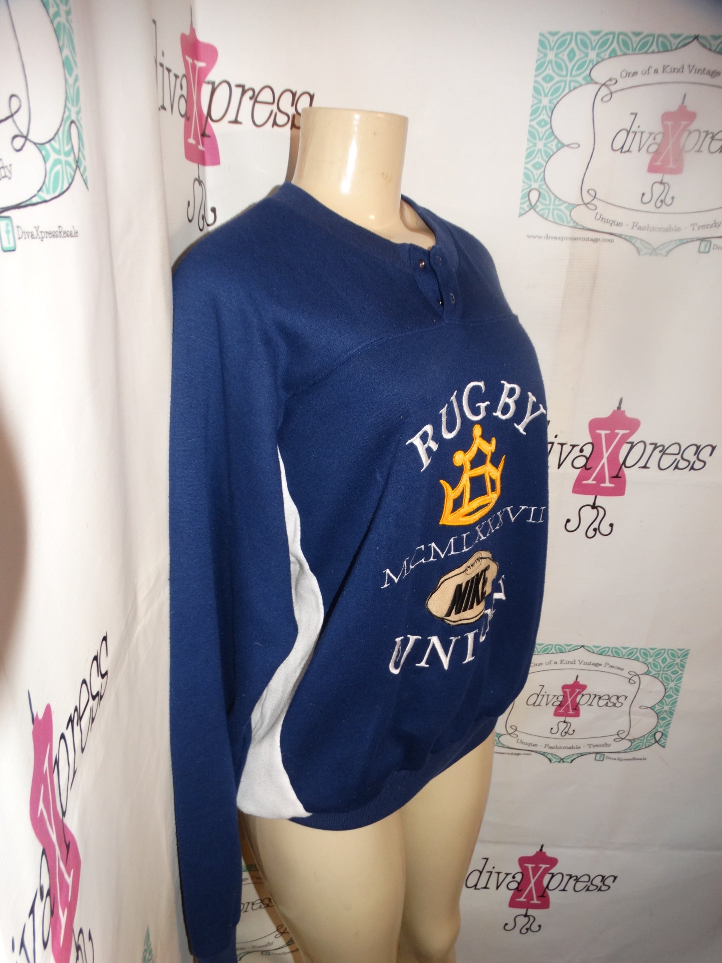 Vintage Nike Rugby Union SweatShirt Size L
