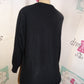 Vintage Leslie Knits Black Sequins Sweater Size L