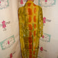 Vintage Mille Gabrielle Green/Brown Sheer Duster Size 2x