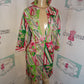 Vintage Tablets Pink/GReen Dress Size M
