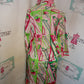Vintage Tablets Pink/GReen Dress Size M