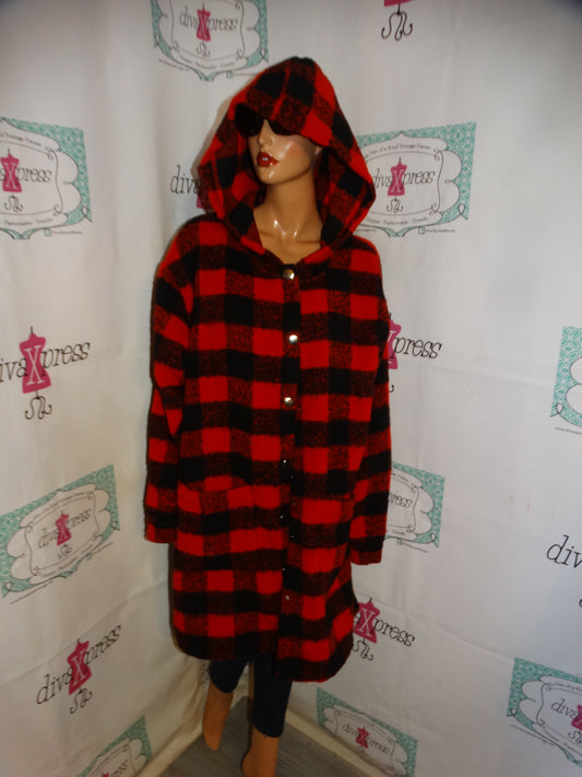 Wild Fable Red/Black Plaid Jacket Size 2x