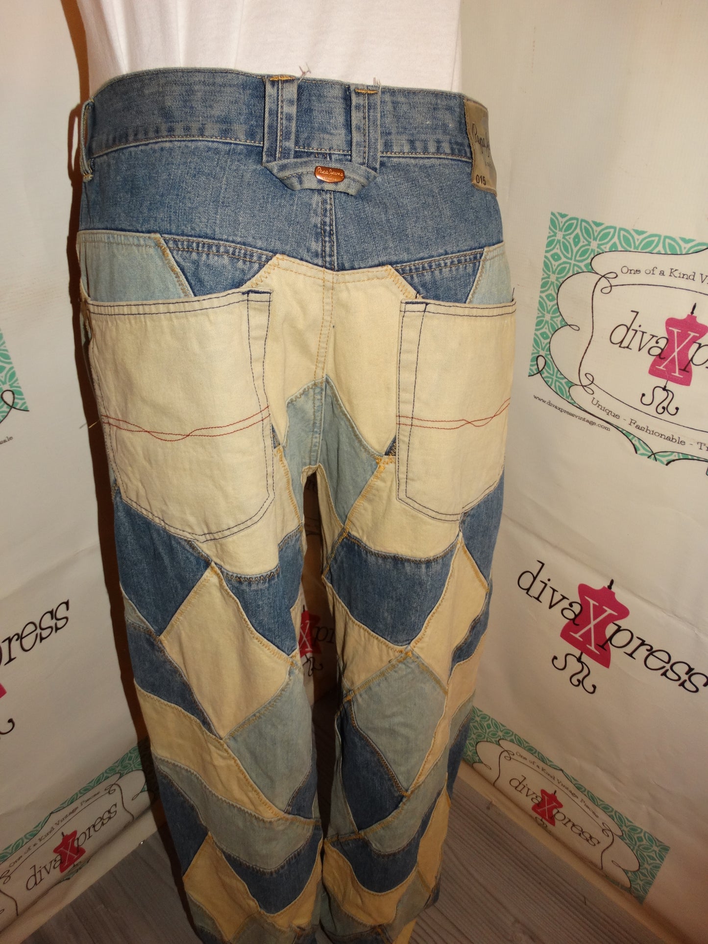 Vintage Pepe Jeans Patch Jeans Size 36