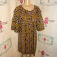 Vintage The African Heritage  Black Egyptian Face High Shoulder Dress/Top Size 1x