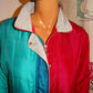 Vintage Petite Sophisticate Colorful Silk Jacket Size M