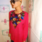 Vintage Vintage ilik International Pink Sequins Sweater Size M
