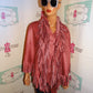 Vintage Neck Works Pink Shingle Poncho With ScarfL-XL