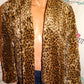 Vintage Lillie Rubin Faux Fur Leopard Coat Throw Size 1x