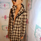 Vintage Nine West Brown/Tan Beaded Coat Size M